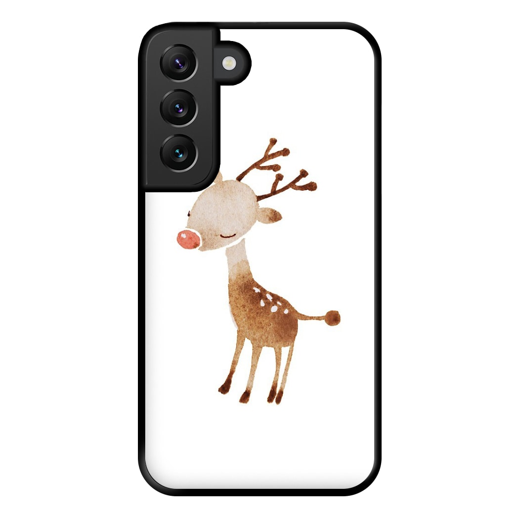 Watercolour Rudolph The Reindeer Phone Case for Galaxy S22 Plus