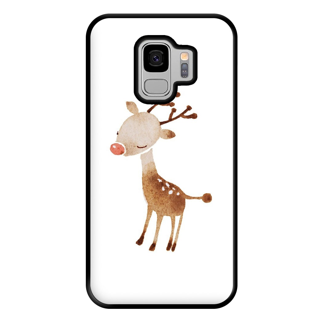 Watercolour Rudolph The Reindeer Phone Case for Galaxy S9 Plus