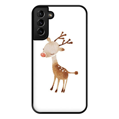 Watercolour Rudolph The Reindeer Phone Case for Galaxy S21 Plus