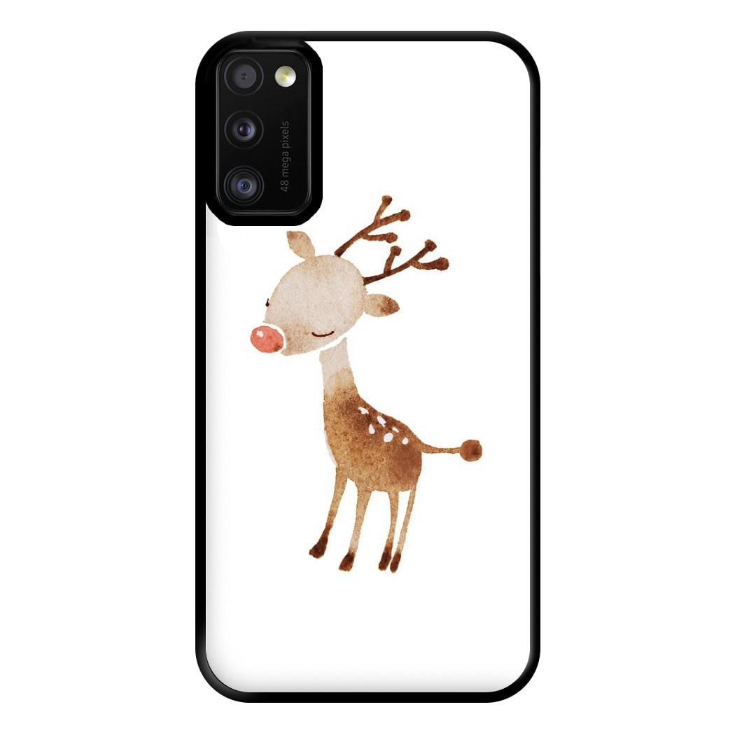 Watercolour Rudolph The Reindeer Phone Case for Galaxy A41