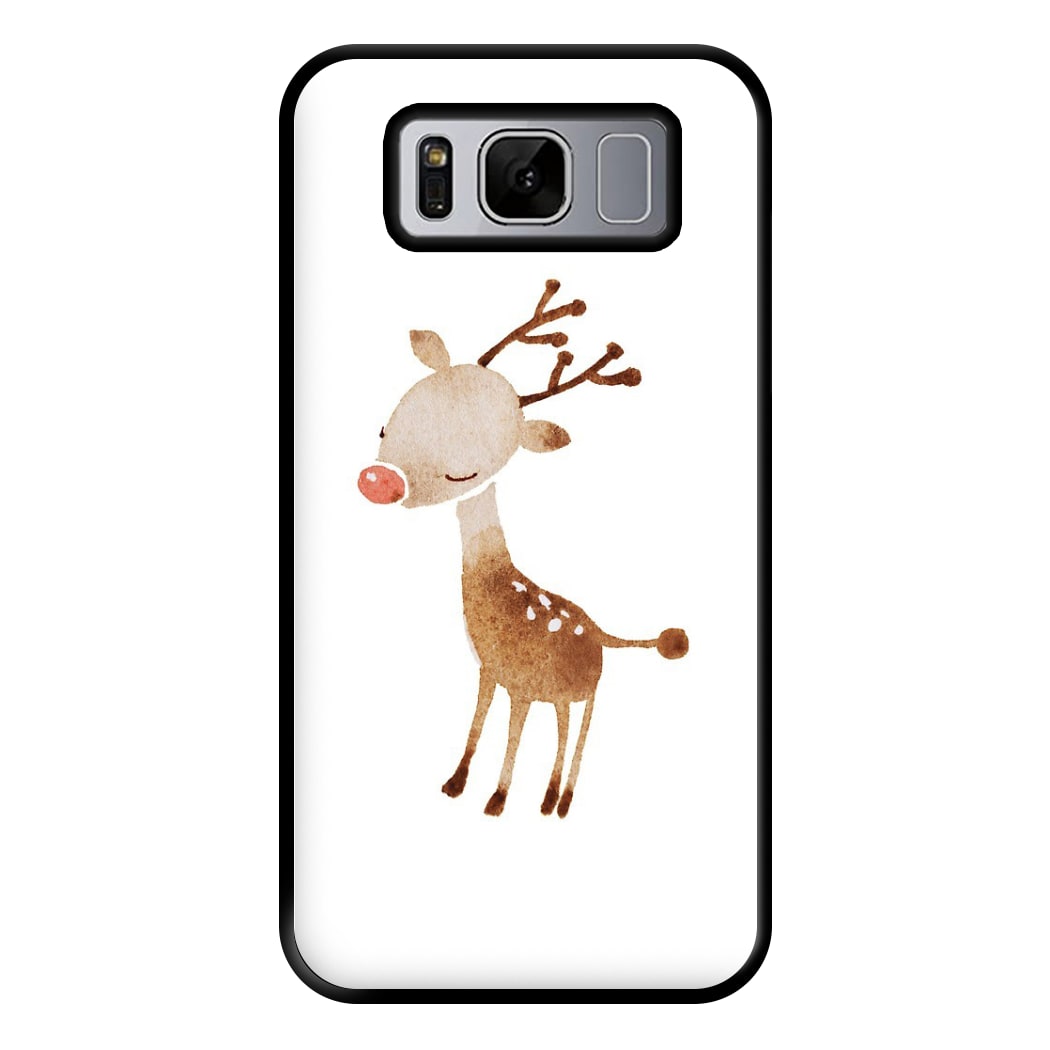 Watercolour Rudolph The Reindeer Phone Case for Galaxy S8 Plus