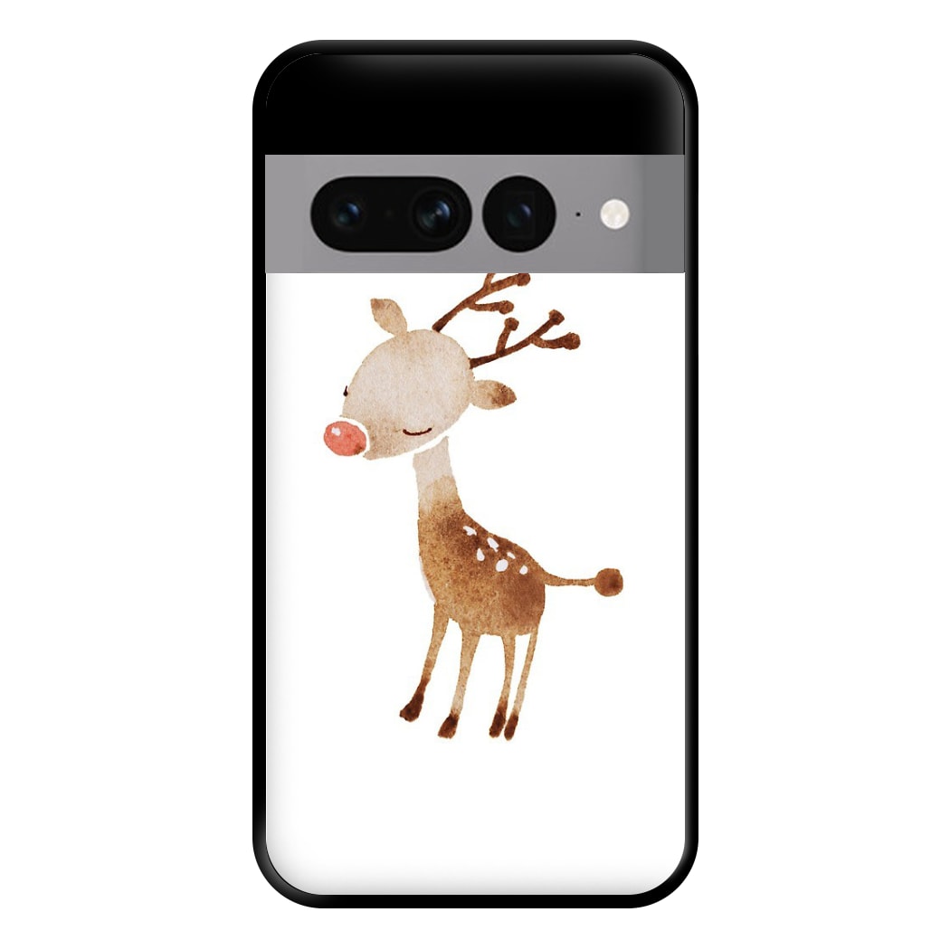 Watercolour Rudolph The Reindeer Phone Case for Google Pixel 7 Pro