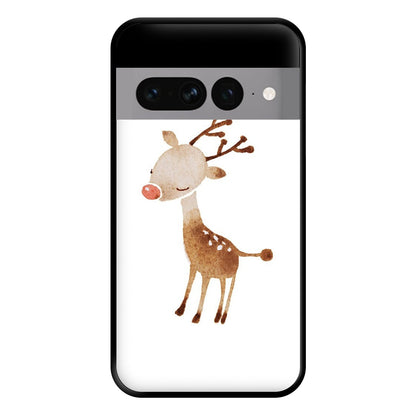 Watercolour Rudolph The Reindeer Phone Case for Google Pixel 7 Pro