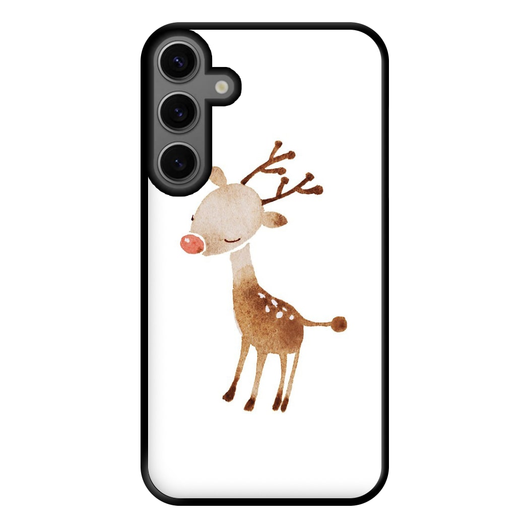 Watercolour Rudolph The Reindeer Phone Case for Galaxy S23FE