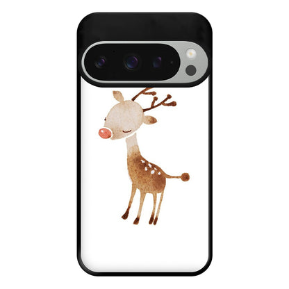 Watercolour Rudolph The Reindeer Phone Case for Google Pixel 9 Pro XL