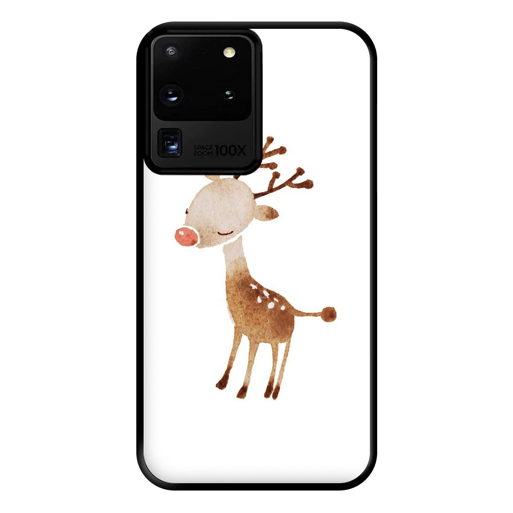 Watercolour Rudolph The Reindeer Phone Case for Galaxy S20 Ultra