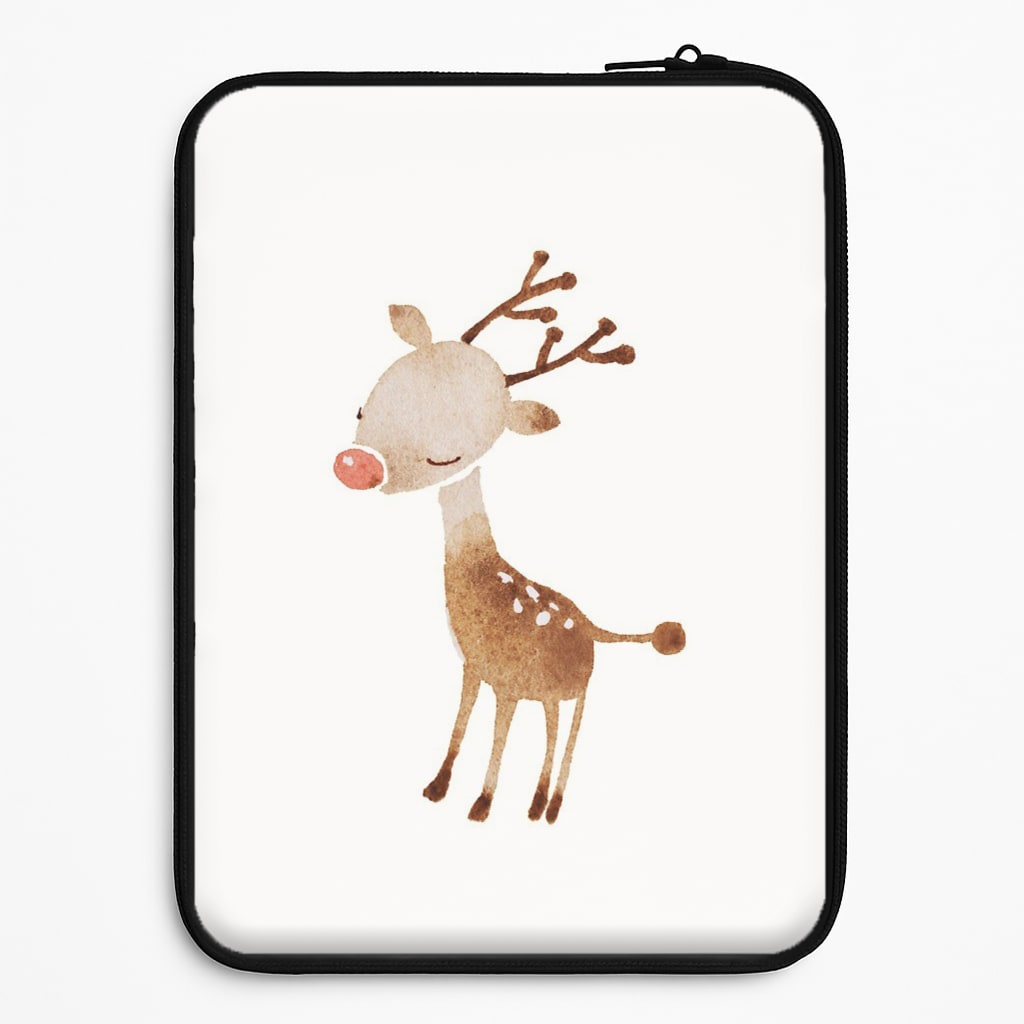 Watercolour Rudolph The Reindeer Laptop Sleeve
