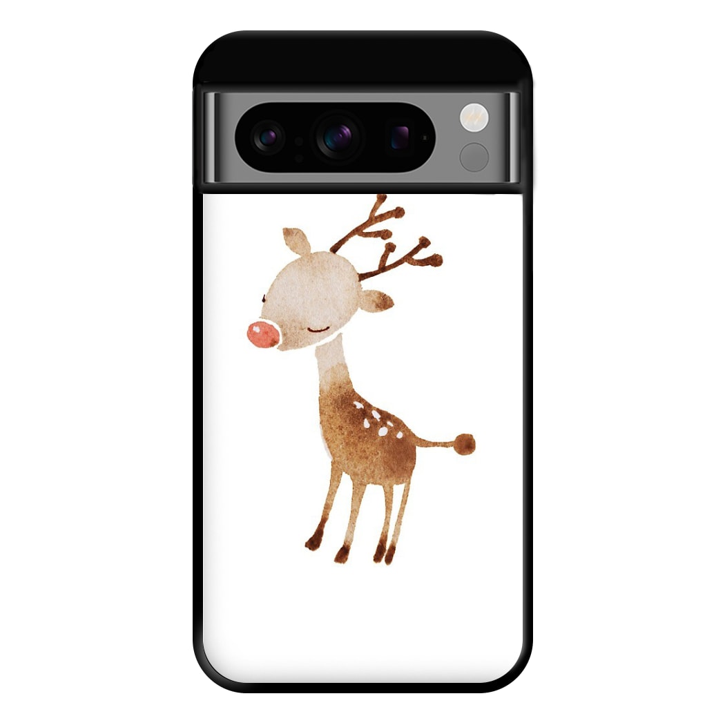 Watercolour Rudolph The Reindeer Phone Case for Google Pixel 8 Pro