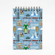 Blue Buddy The Elf Pattern Notebook 4