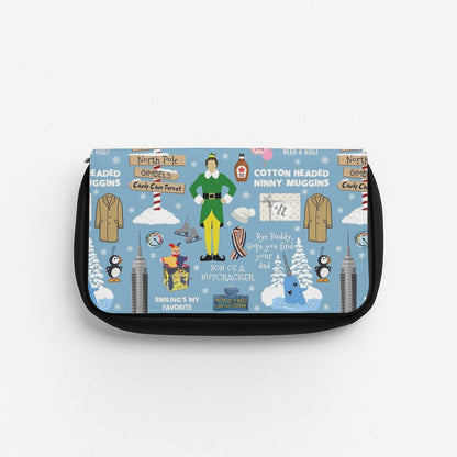 Blue Buddy The Elf Pattern Pencil Case