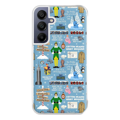 Blue Buddy The Elf Pattern Phone Case for Galaxy A16