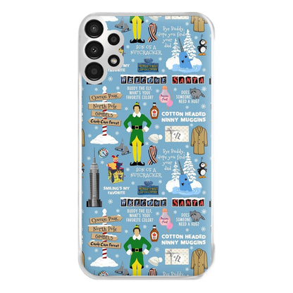 Blue Buddy The Elf Pattern Phone Case for Galaxy A13