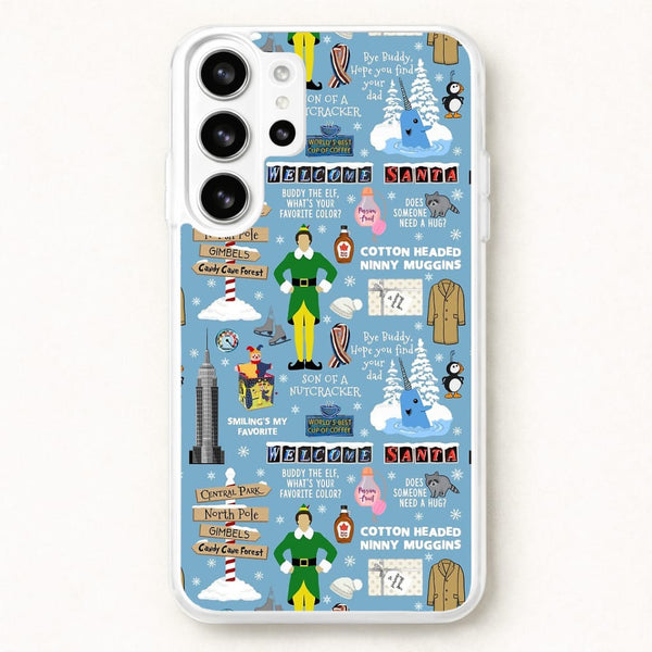 Blue Buddy The Elf Pattern Phone Case for Galaxy S26 Ultra