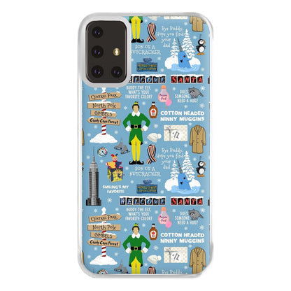 Blue Buddy The Elf Pattern Phone Case for Galaxy A71