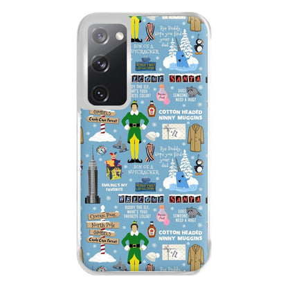 Blue Buddy The Elf Pattern Phone Case for Galaxy S20FE