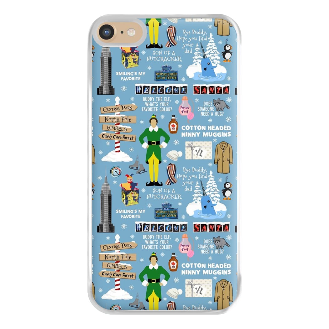 Blue Buddy The Elf Pattern Phone Case for iPhone 6 Plus / 7 Plus / 8 Plus