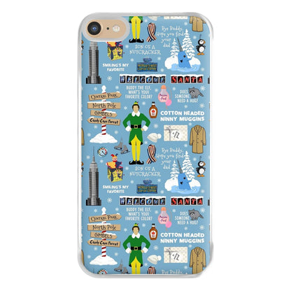 Blue Buddy The Elf Pattern Phone Case for iPhone 6 Plus / 7 Plus / 8 Plus