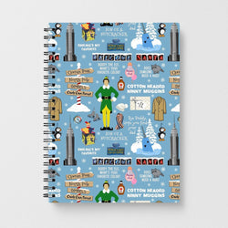 Blue Buddy The Elf Pattern Notebook