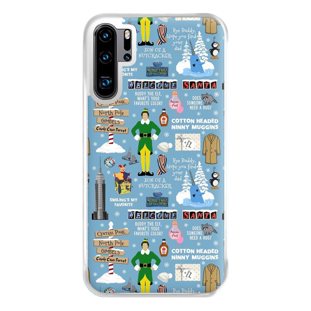 Blue Buddy The Elf Pattern Phone Case for Huawei P30 Pro