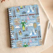 Blue Buddy The Elf Pattern Notebook 3