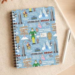 Blue Buddy The Elf Pattern Notepad