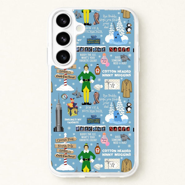Blue Buddy The Elf Pattern Phone Case for Galaxy S26 Plus