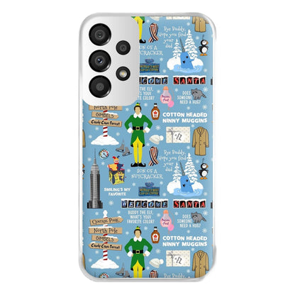 Blue Buddy The Elf Pattern Phone Case for Galaxy A33