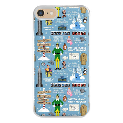 Blue Buddy The Elf Pattern Phone Case for iPhone 6 / 7 / 8 / SE