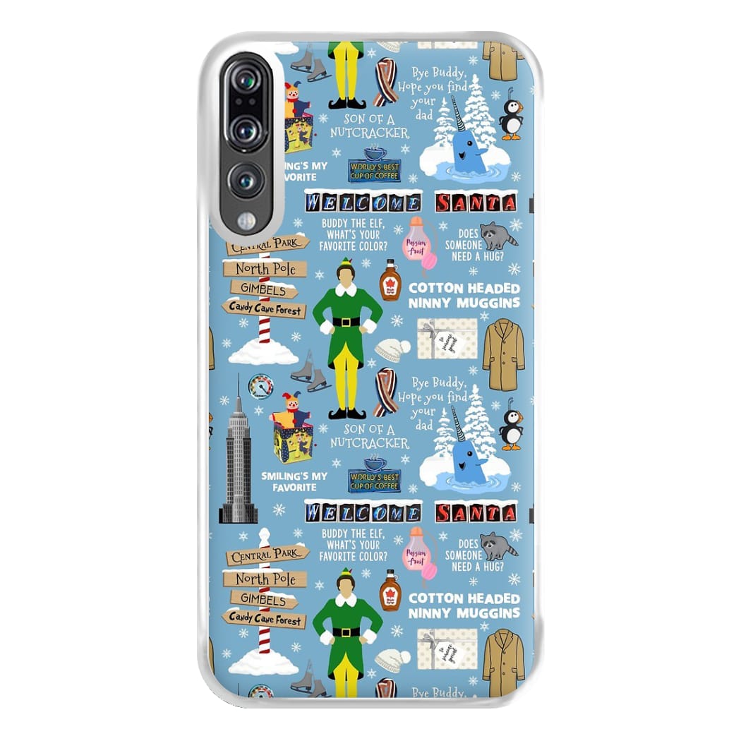 Blue Buddy The Elf Pattern Phone Case for Huawei P20 Pro