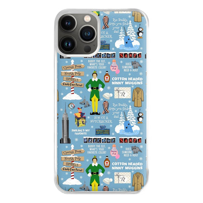 Blue Buddy The Elf Pattern Phone Case for iPhone 11 Pro Max