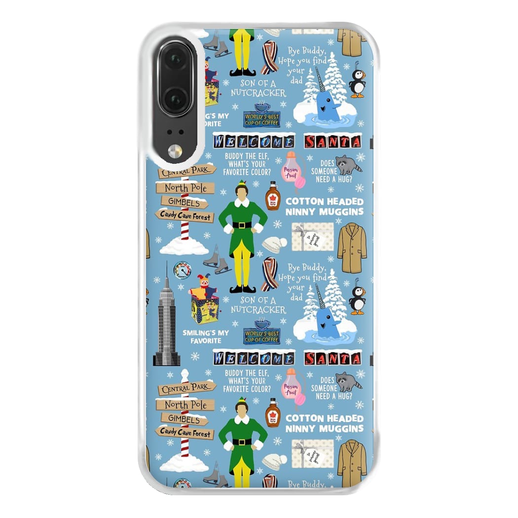 Blue Buddy The Elf Pattern Phone Case for Huawei P20