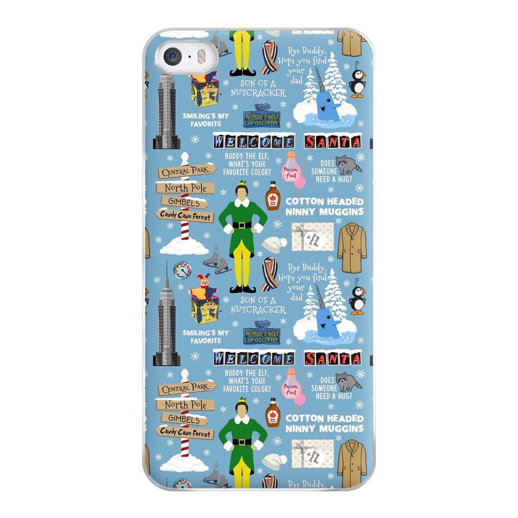 Blue Buddy The Elf Pattern Phone Case for iPhone 5 / 5s / SE 2016