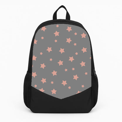 Rose Gold Star Pattern Large Backpack