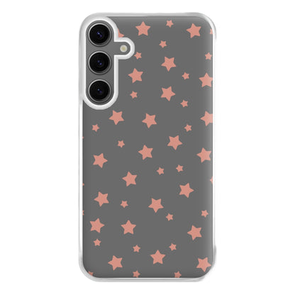 Rose Gold Star Pattern Phone Case for Galaxy S24FE