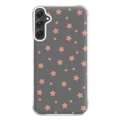 Rose Gold Star Pattern Phone Case for Galaxy A14