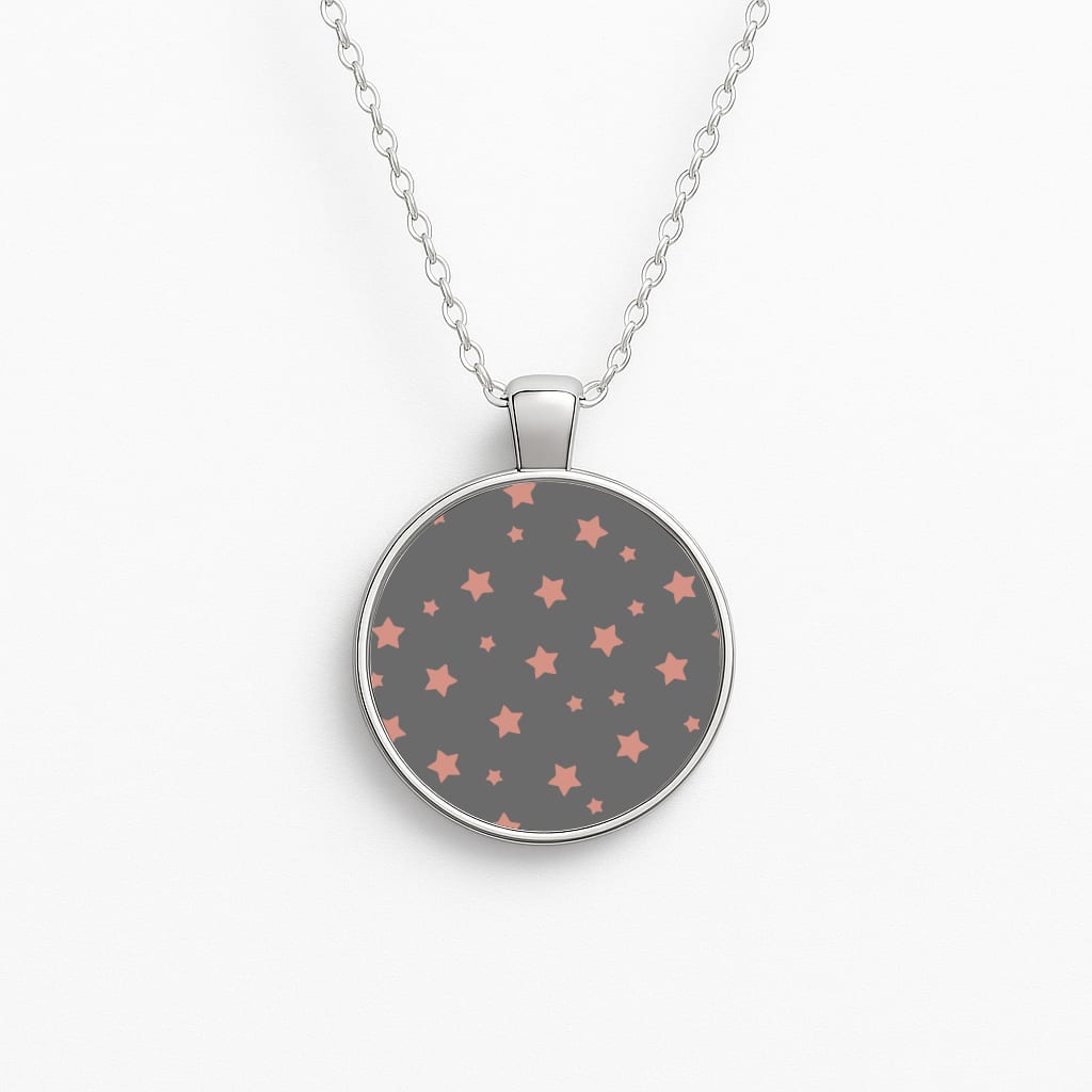 Rose Gold Star Pattern Necklace