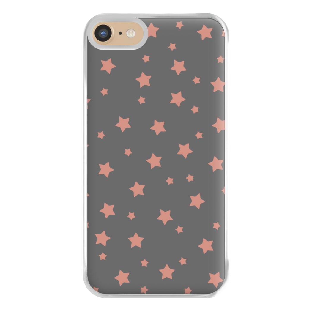 Rose Gold Star Pattern Phone Case for iPhone 6 / 7 / 8 / SE