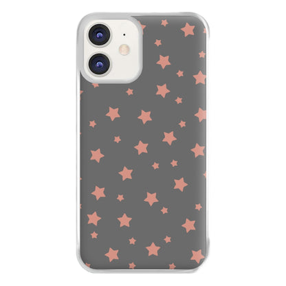 Rose Gold Star Pattern Phone Case for iPhone 12 / 12 Pro