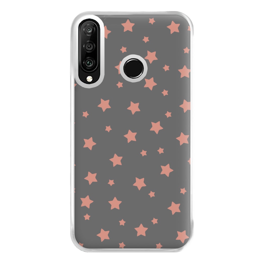 Rose Gold Star Pattern Phone Case for Huawei P30 Lite