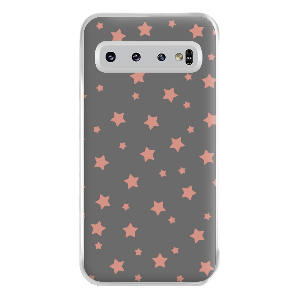 Rose Gold Star Pattern Phone Case for Galaxy S10 Plus