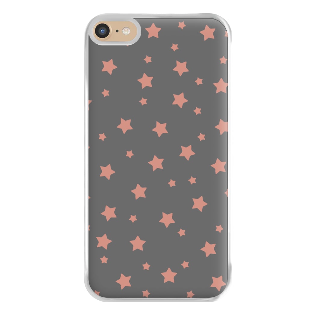 Rose Gold Star Pattern Phone Case for iPhone 6 Plus / 7 Plus / 8 Plus