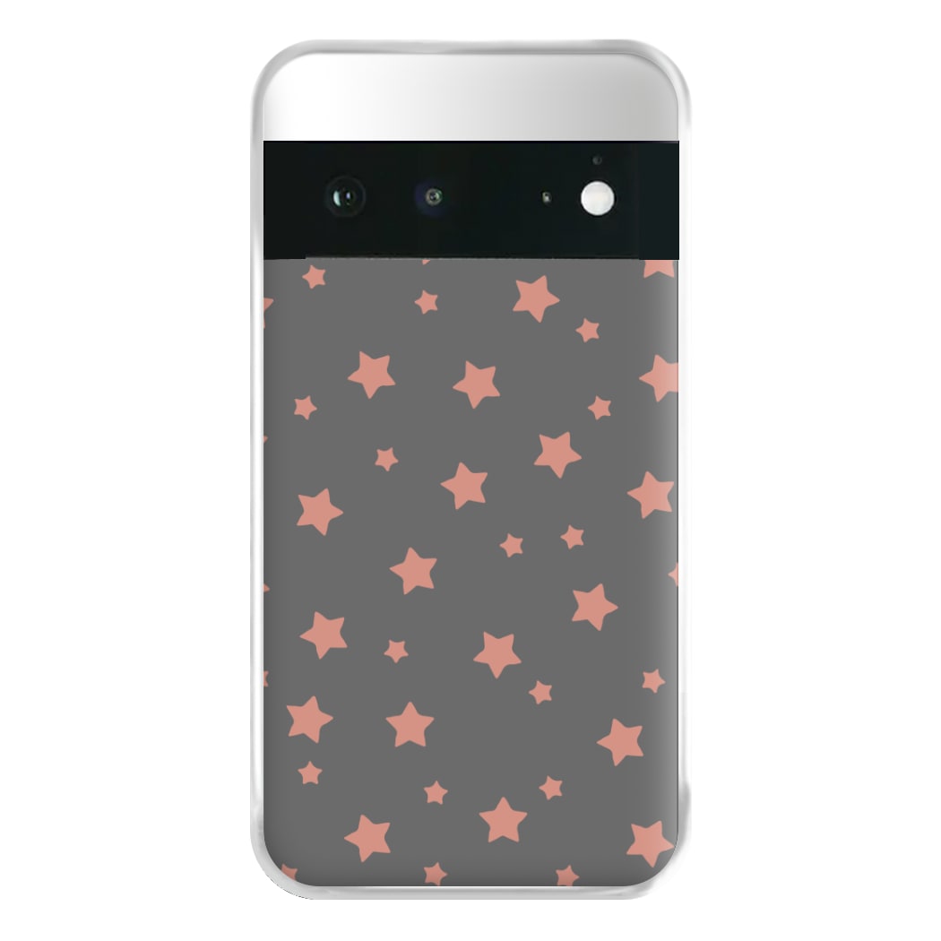 Rose Gold Star Pattern Phone Case for Google Pixel 6a