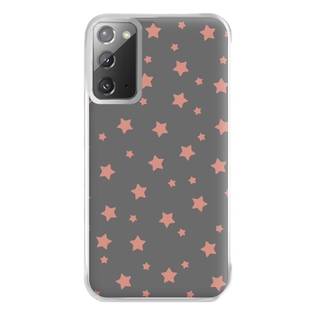 Rose Gold Star Pattern Phone Case for Galaxy Note 20 Ultra