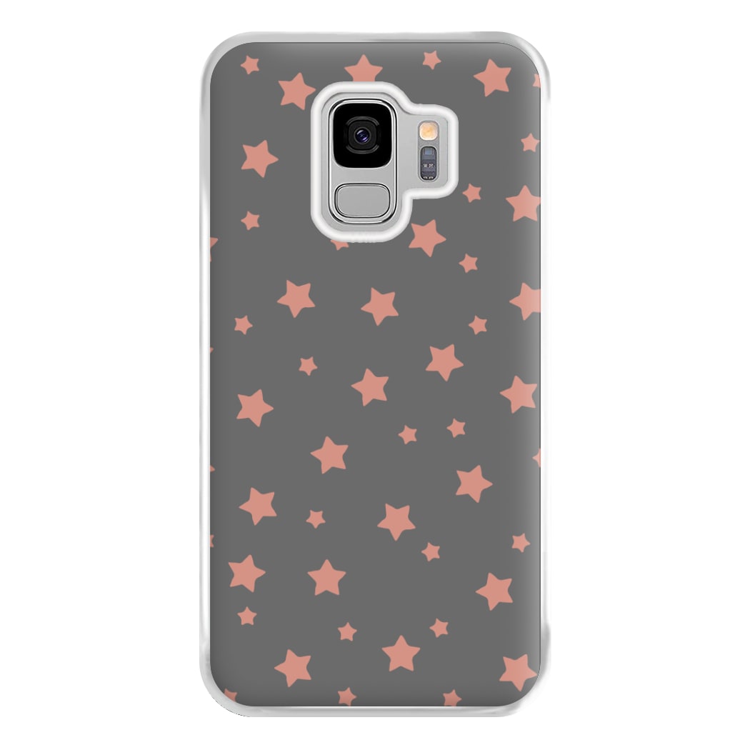 Rose Gold Star Pattern Phone Case for Galaxy S9 Plus