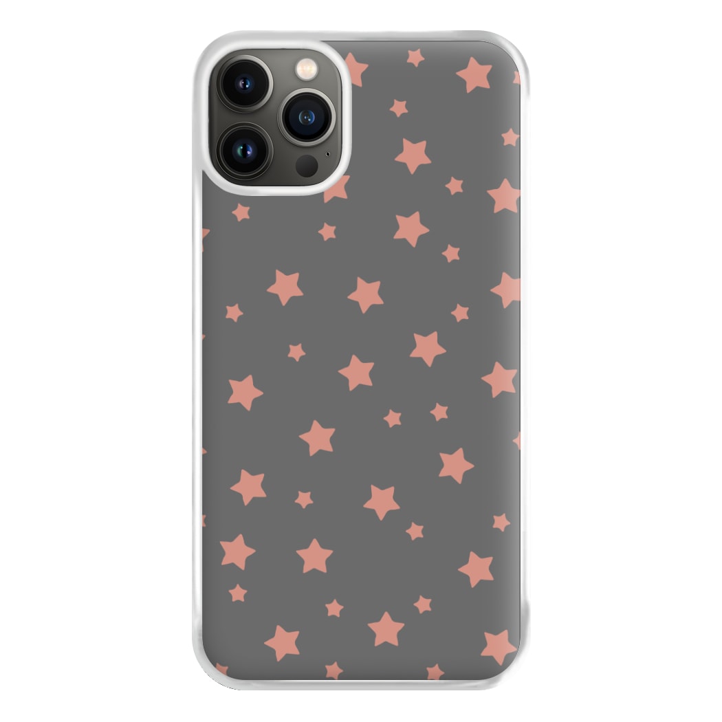 Rose Gold Star Pattern Phone Case for iPhone 13