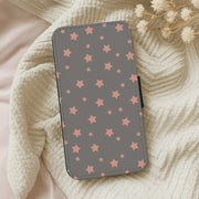 Rose Gold Star Pattern Flip Wallet Phone Case 5