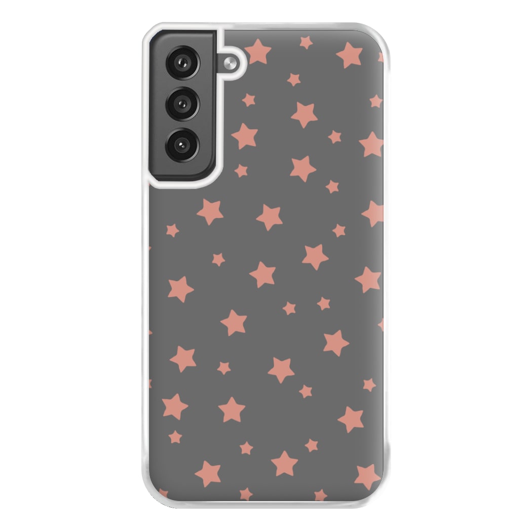 Rose Gold Star Pattern Phone Case for Galaxy S21FE