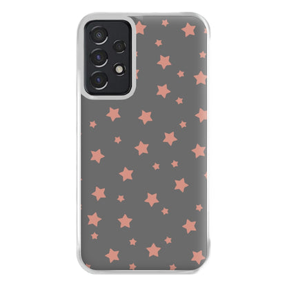 Rose Gold Star Pattern Phone Case for Galaxy A52 / A52s