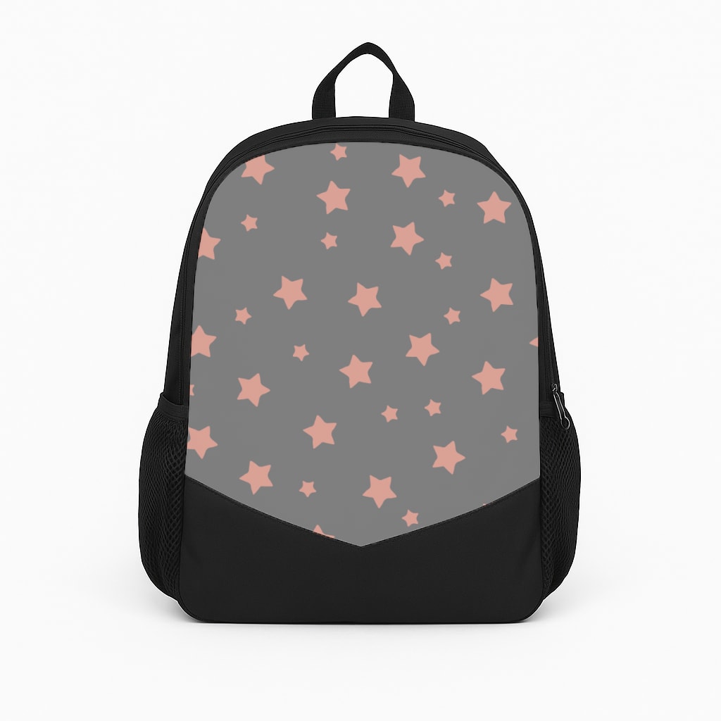 Rose Gold Star Pattern Backpack