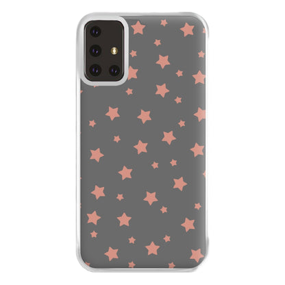 Rose Gold Star Pattern Phone Case for Galaxy A71